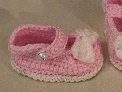 Pink & White Baby Shoes - Image 2