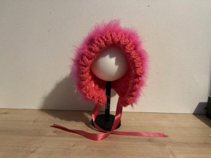 Deep Pink Baby Bonnet